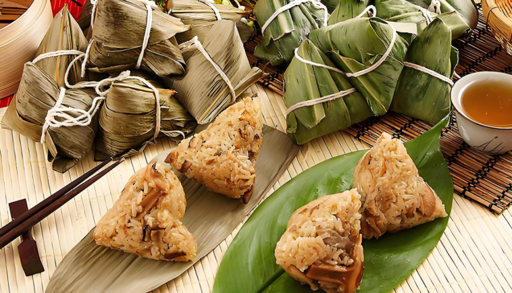Eating Sticky Rice Dumplings